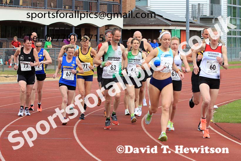 2022 North Eastern Counties AA 10000 metres Champs., Chester le Street, Sat,. May 21st. Photo: David T. Hewitson/Sports for All Pics